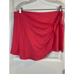 Athleta Womens Release Skort Draped Wrap Front Pink Size XL